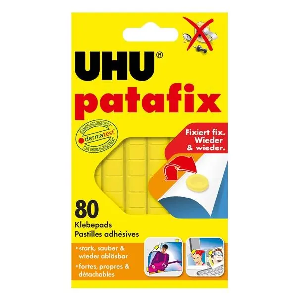 UHU patafix original 80 Stück Gelb
