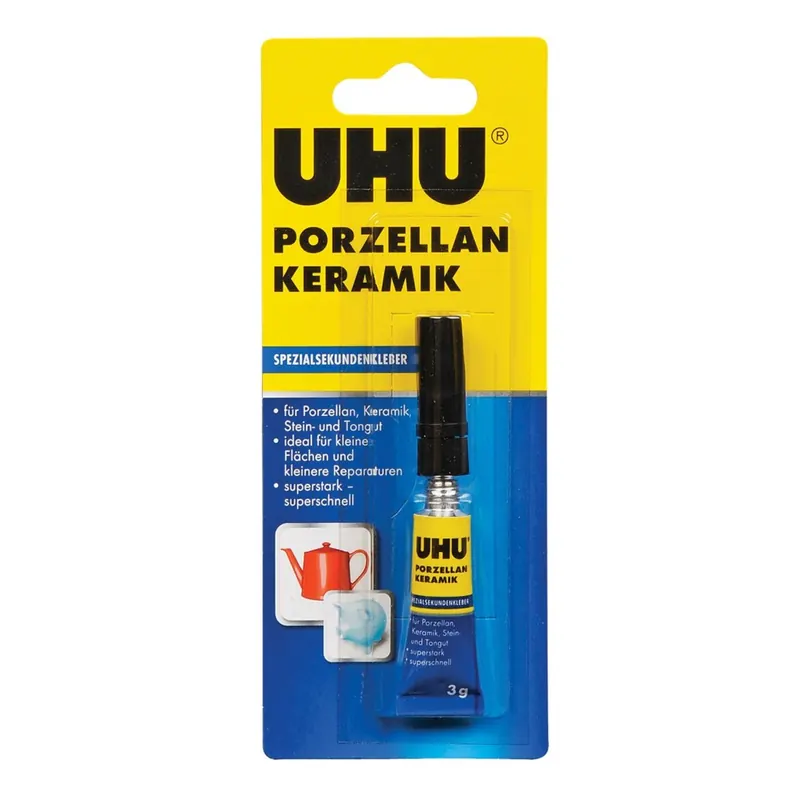 UHU Sekundenkleber für Porzellan / Keramik Tube 3g