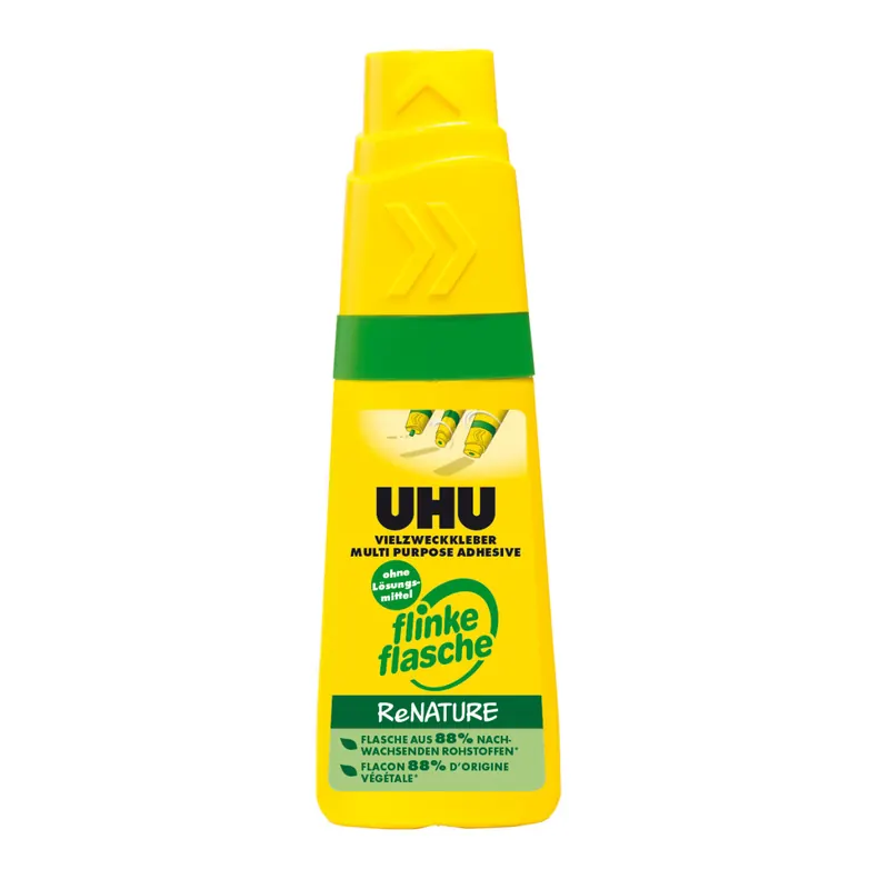 UHU VIELZWECKKLEBER flinke Flasche ReNATURE - ohne Lösungsmittel 40g