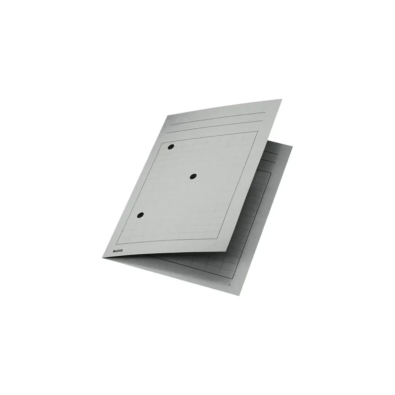 Umlaufmappe Leitz 3998 - A4 220 x 318 mm grau 4-seitiger Gitterdruck Manilakarton 320 g/m²