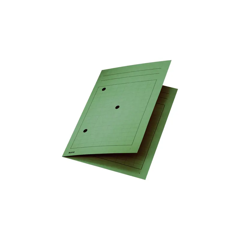 Umlaufmappe Leitz 3998 - A4 220 x 318 mm grün 4-seitiger Gitterdruck Manilakarton 320 g/m²