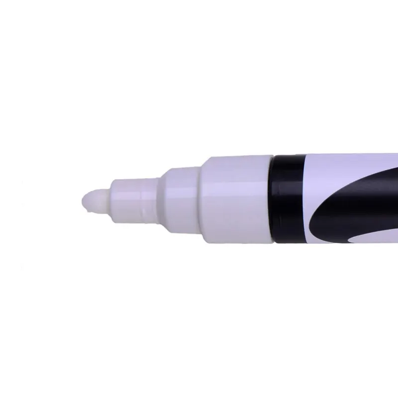 Uni - Chalk Kreidemarker Marker PWE-5MW 1,8-2,5 mm Rundspitze, 4 Stück, Weiß