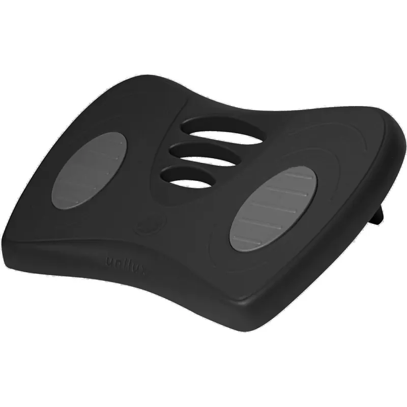 Unilux Fußstütze Chrysalis, verstellbar, rutschfest, Fußbank für Büro und Zuhause, schwarz, L 42 x P 32 cm