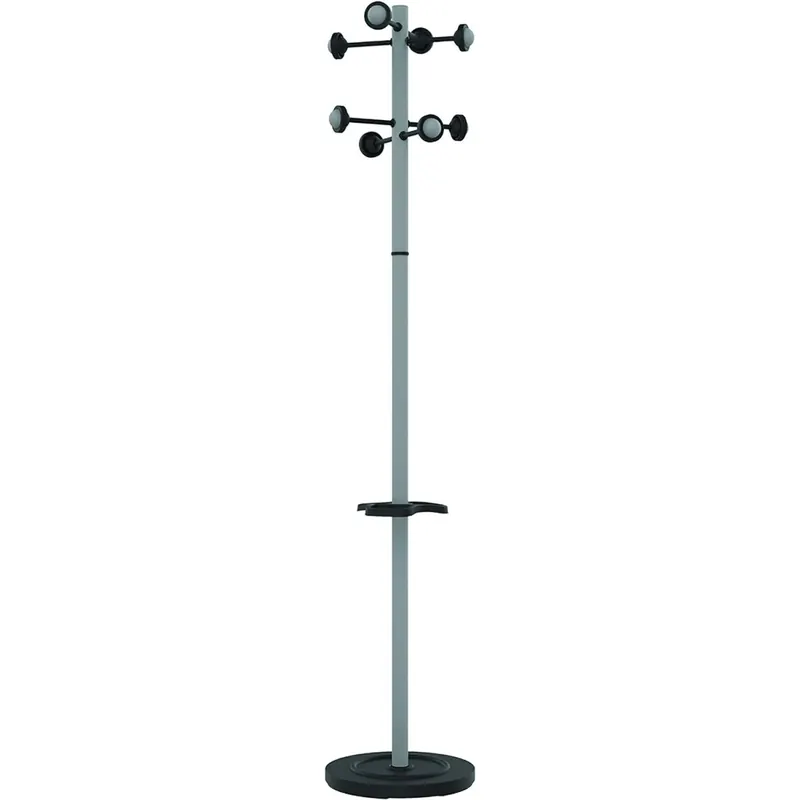 Unilux Garderoben-Ständer Accueil, 175 cm, mit Schirmständer grau