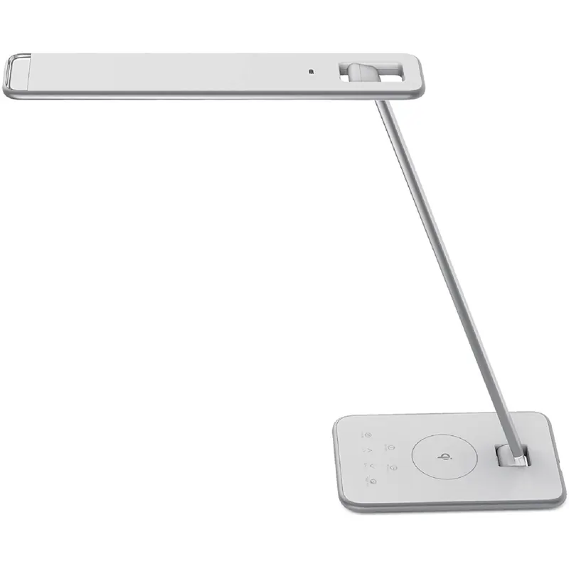 Unilux LED Schreibtischlampe Jazz, dimmbar, USB und Qi Ladefunktion, weiß [Energieklasse G]