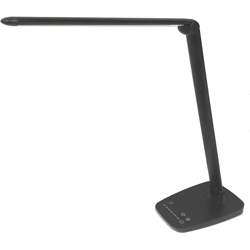 Unilux LED Schreibtischleuchte Twistled schwarz, dimmbar, USB Ladefunktion, faltbar