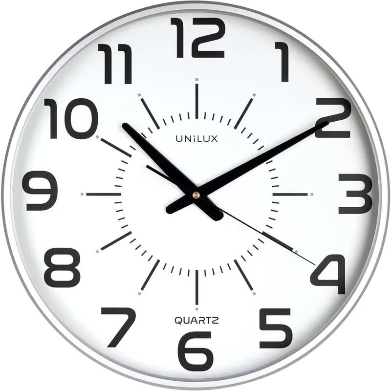 Unilux Wanduhr Maxi pop, 37,5 cm, grau