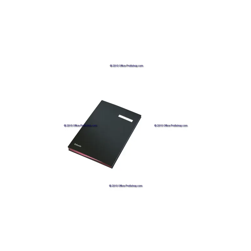 Unterschriftenmappe Esselte 621061 - A4 240 x 350 mm schwarz 20 Fächer Graupappe