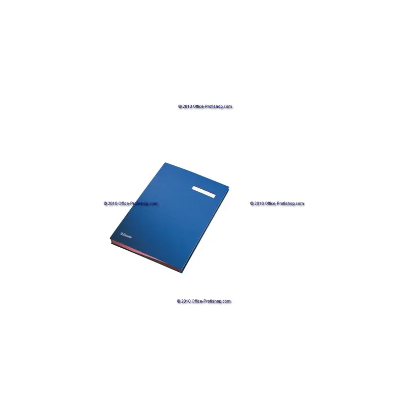 Unterschriftenmappe Esselte 621063 - A4 240 x 350 mm blau 20 Fächer Graupappe