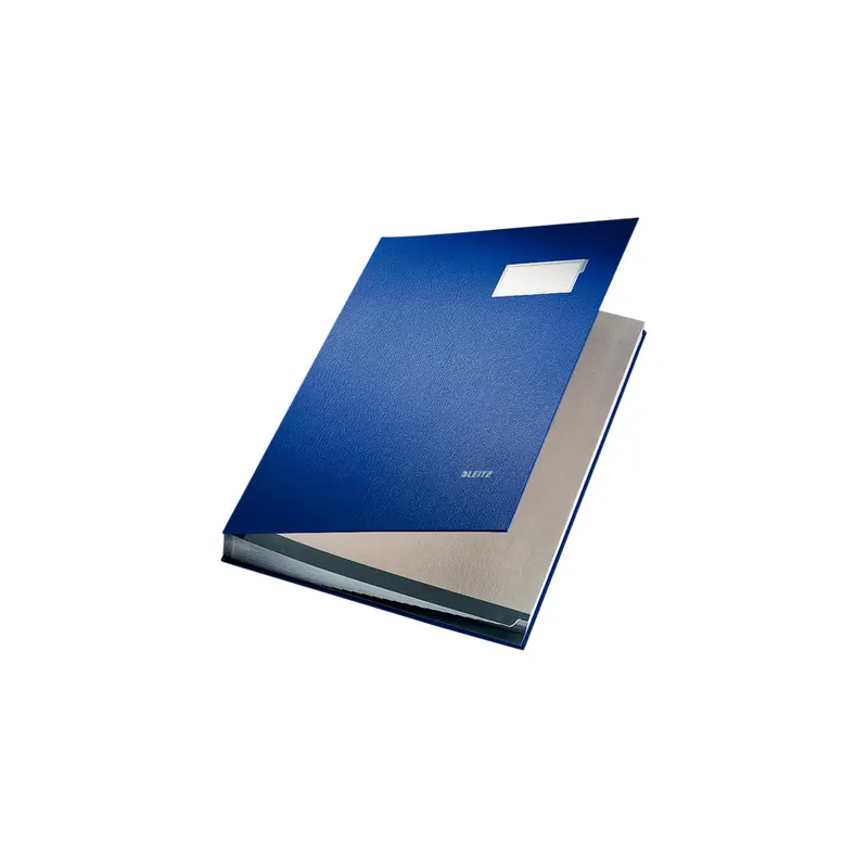 Unterschriftenmappe Leitz 5700 - A4 240 x 340 mm blau 20 Fächer Graupappe