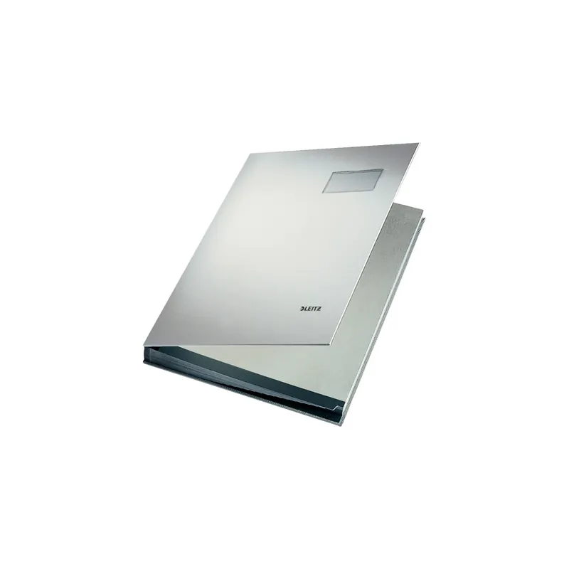 Unterschriftenmappe Leitz 5700 - A4 240 x 340 mm grau 20 Fächer Graupappe