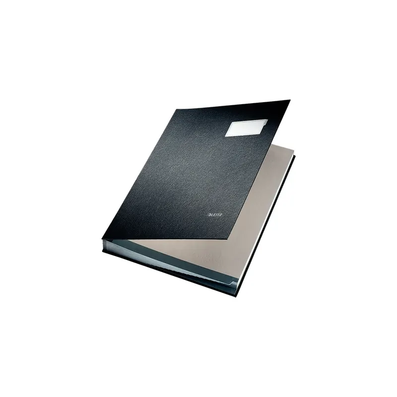 Unterschriftenmappe Leitz 5700 - A4 240 x 340 mm schwarz 20 Fächer Graupappe