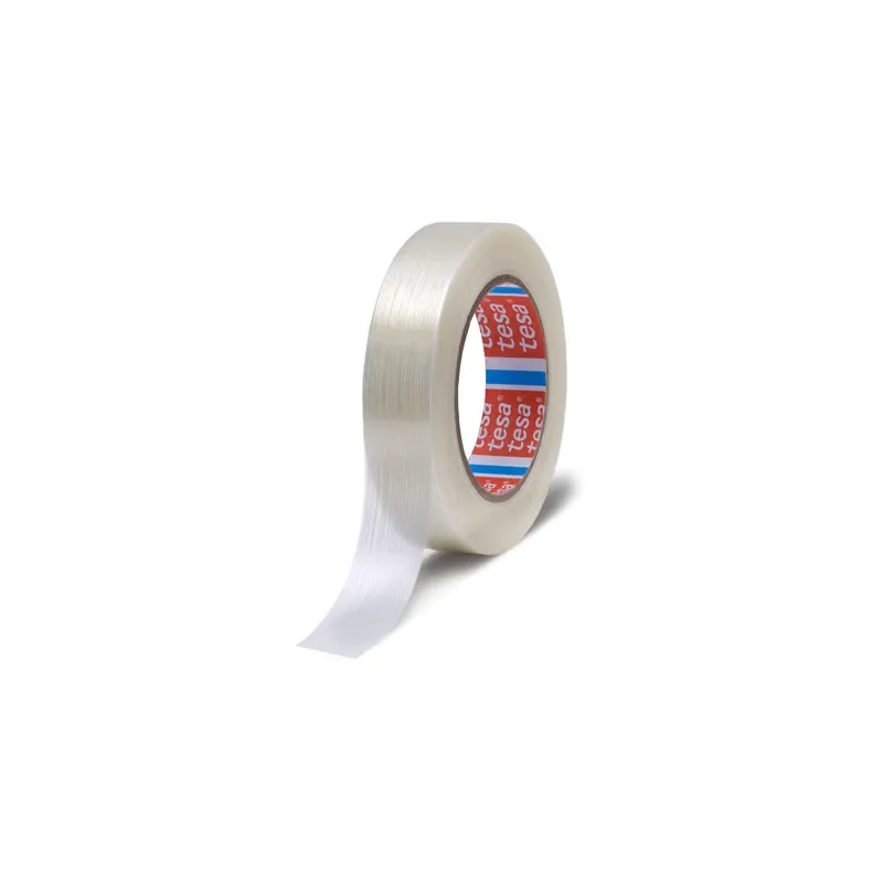 Verpackungsklebeband tesa Filamentband Premium 45900 - 50 mm x 50 m farblos Glasfaser/PET-Band für Privat/Endverbraucher-Anwendungen Pckg/3