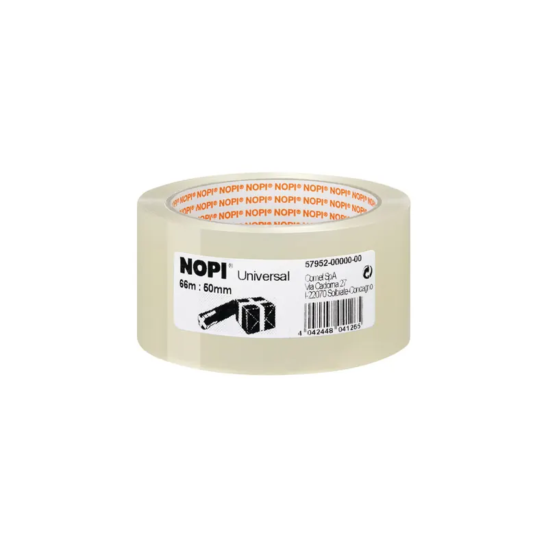 Verpackungsklebeband tesa NOPI Pack Universal 57952 - 50 mm x 66 m transparent PP-Band für Privat/Endverbraucher-Anwendungen Pckg/6