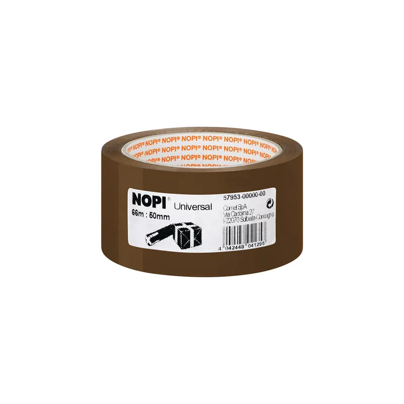 Verpackungsklebeband tesa NOPI Pack Universal 57953 - 50 mm x 66 m braun PP-Band für Privat/Endverbraucher-Anwendungen Pckg/6