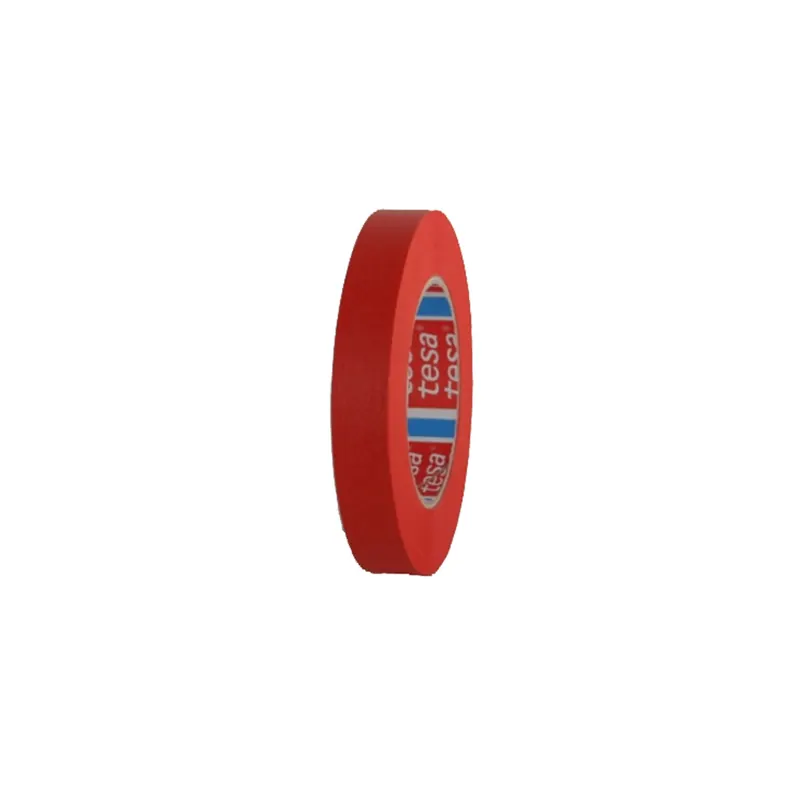 Verpackungsklebeband tesa tesakrepp 4328 - 9 mm x 50 m rot Papier-Band für Industrie/Gewerbe-Anwendungen  Pckg/32