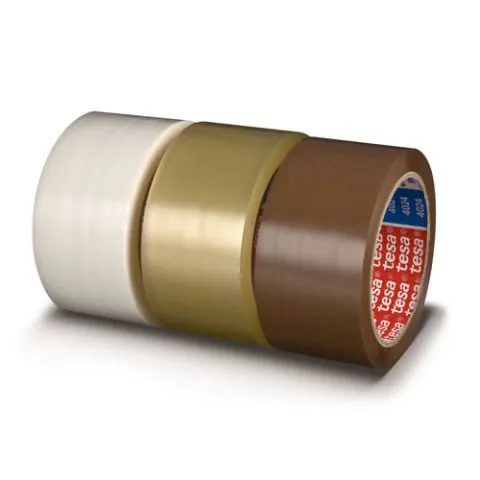 Verpackungsklebeband tesa tesapack 4024 - 50 mm x 66 m weiß PP-Band für Industrie/Gewerbe-Anwendungen  Pckg/36