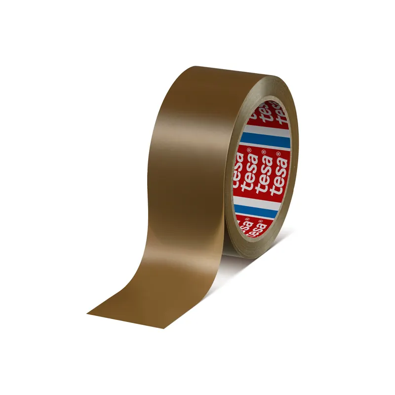 Verpackungsklebeband tesa tesapack 4120 - 48 mm x 66 m chamois PVC-Band für Industrie/Gewerbe-Anwendungen  Pckg/36
