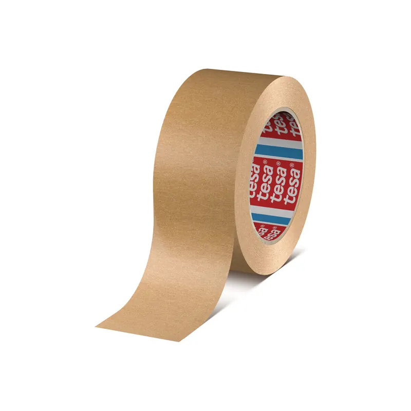 Verpackungsklebeband tesa tesapack 4713 - 75 mm x 50 m chamois Papier-Band für Industrie/Gewerbe-Anwendungen Pckg/4