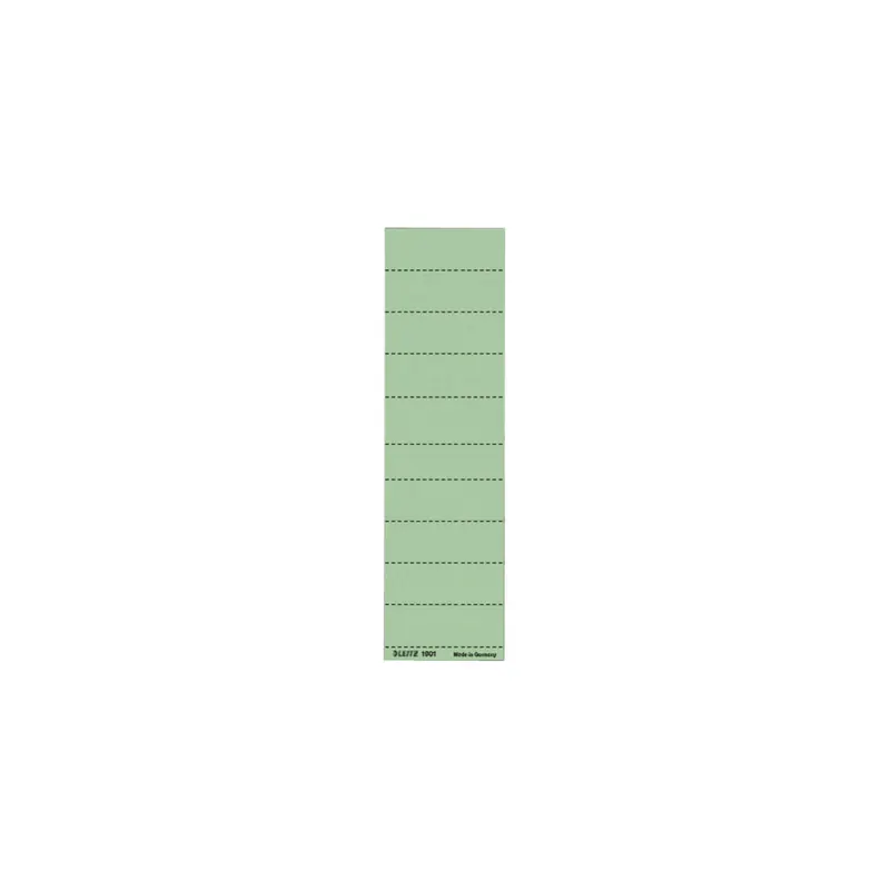 Vollsichtreiter Beschriftungsschild Leitz 1901 - 60 x 21 mm grün für ALPHA und BETA 4-zeilig Karton 120 g/m² Pckg/100