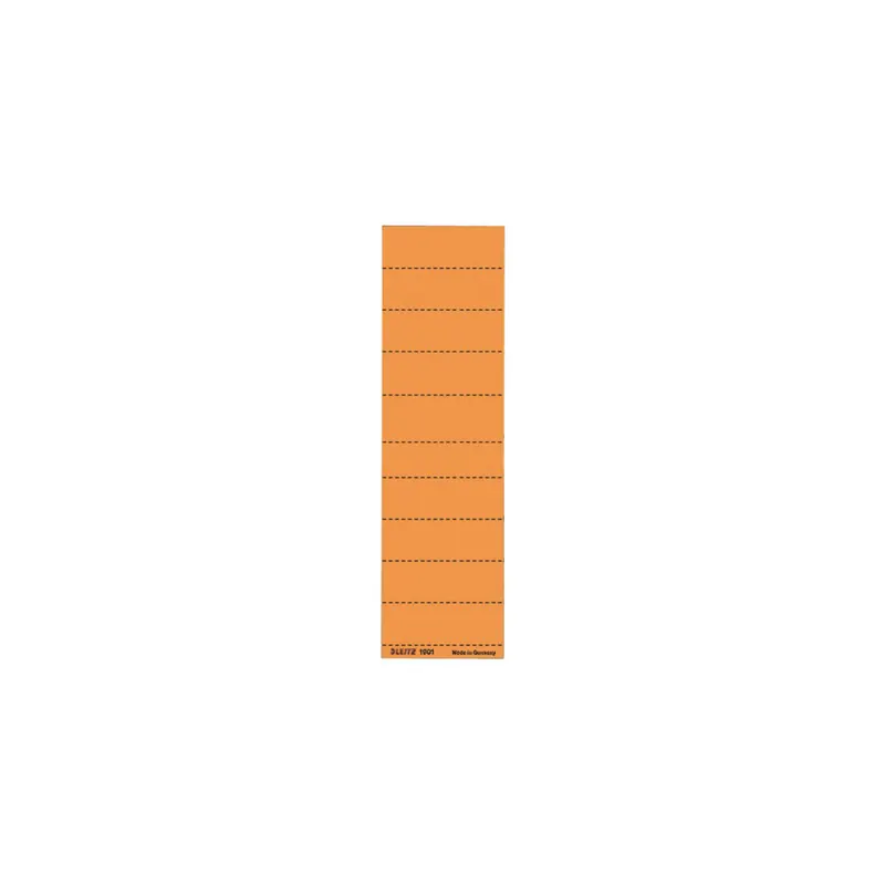 Vollsichtreiter Beschriftungsschild Leitz 1901 - 60 x 21 mm orange für ALPHA und BETA 4-zeilig Karton 120 g/m² Pckg/100