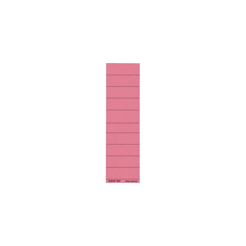 Vollsichtreiter Beschriftungsschild Leitz 1901 - 60 x 21 mm rot für ALPHA und BETA 4-zeilig Karton 120 g/m² Pckg/100