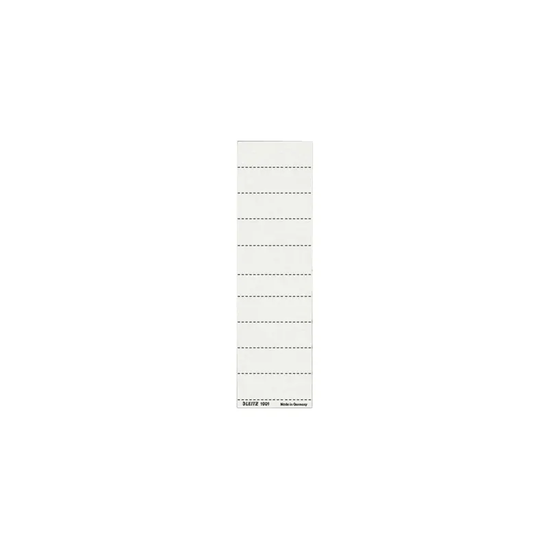 Vollsichtreiter Beschriftungsschild Leitz 1901 - 60 x 21 mm weiß für ALPHA und BETA 4-zeilig Karton 120 g/m² Pckg/100