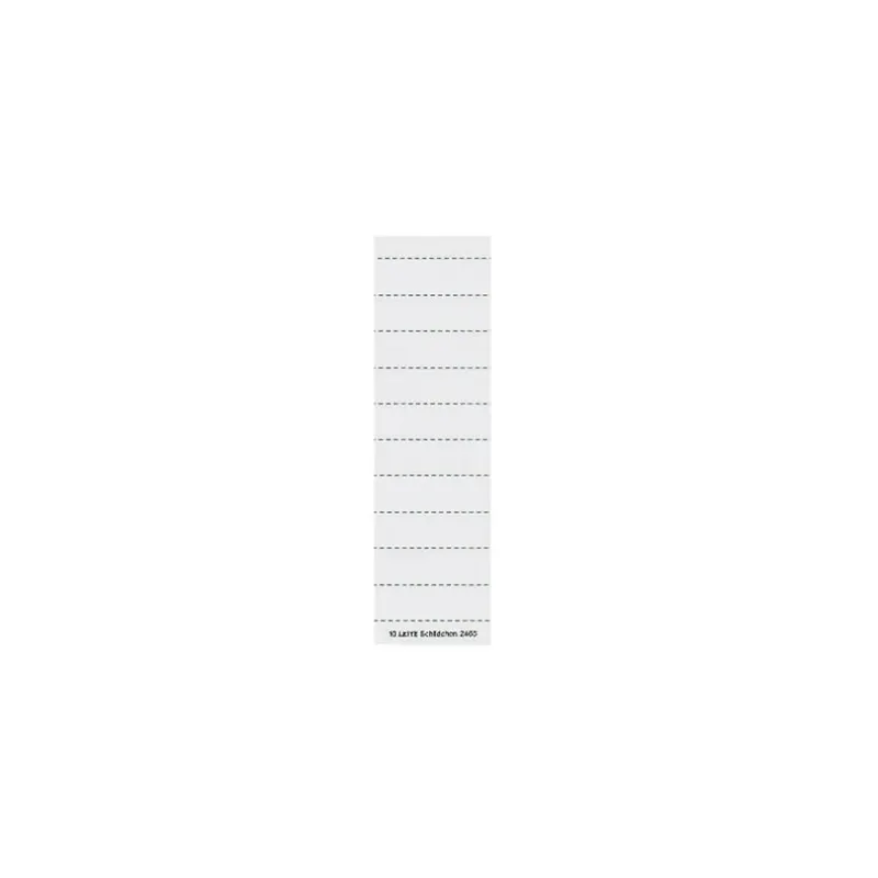 Vollsichtreiter Beschriftungsschild Leitz 2465 - 50 x 15 mm weiß für 2455, 6004 und 6115 3-zeilig Karton 200 g/m² Pckg/100