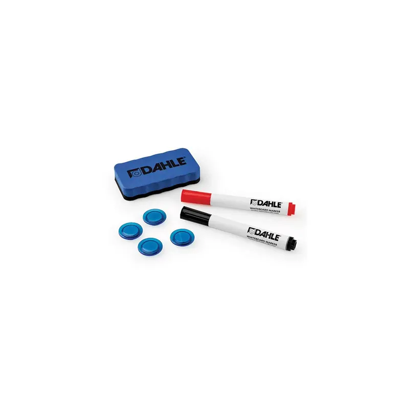 Wandtafel Starterset Dahle 95140 - Tafelwischer, 2 Whiteboardmarker, 4 Magnete Set