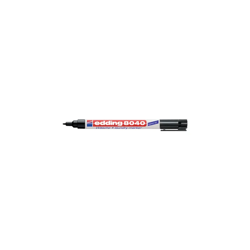 Wäschemarker edding 8040 - Schwarz 1 mm Rundspitze permanent nicht nachfüllbar