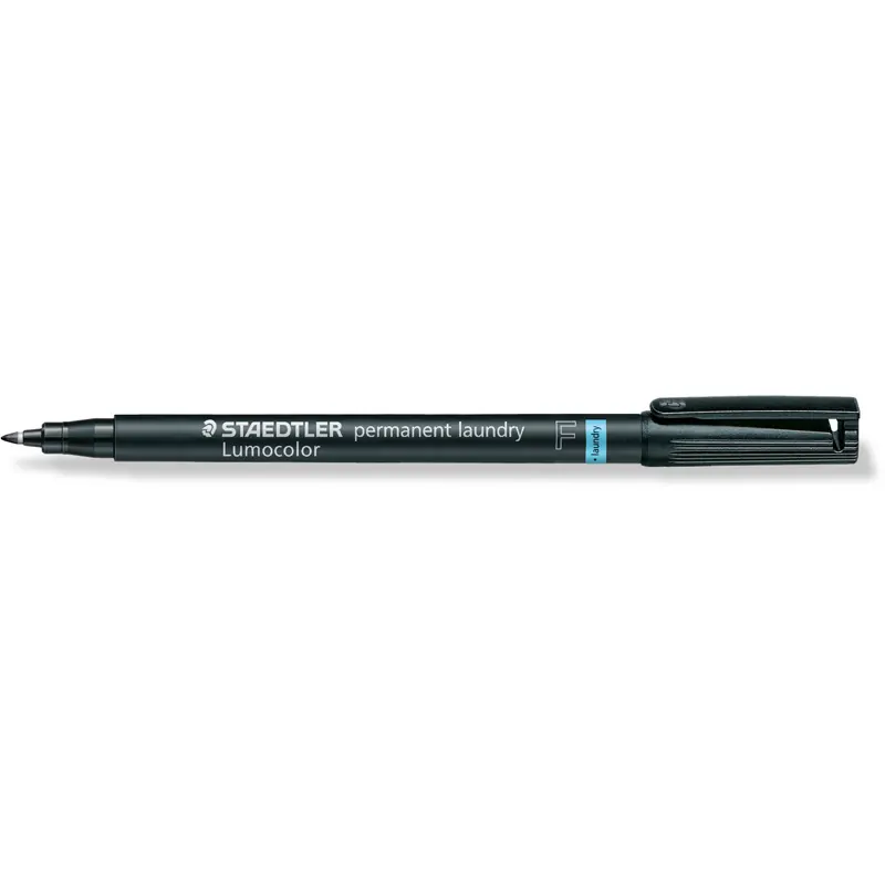 Wäschemarker Staedtler Lumocolor 319LMF - schwarz 0,6 mm Rundspitze permanent nicht nachfüllbar