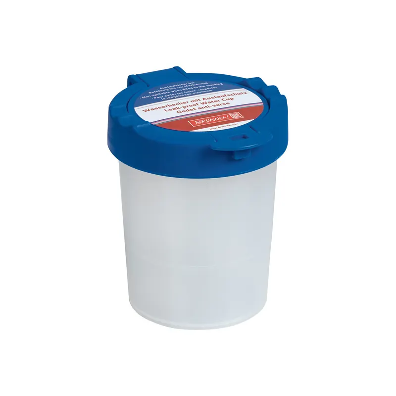 Wasserbecher Brunnen 48899 - Ø 80 mm x 90 mm blau mit Auslaufschutz