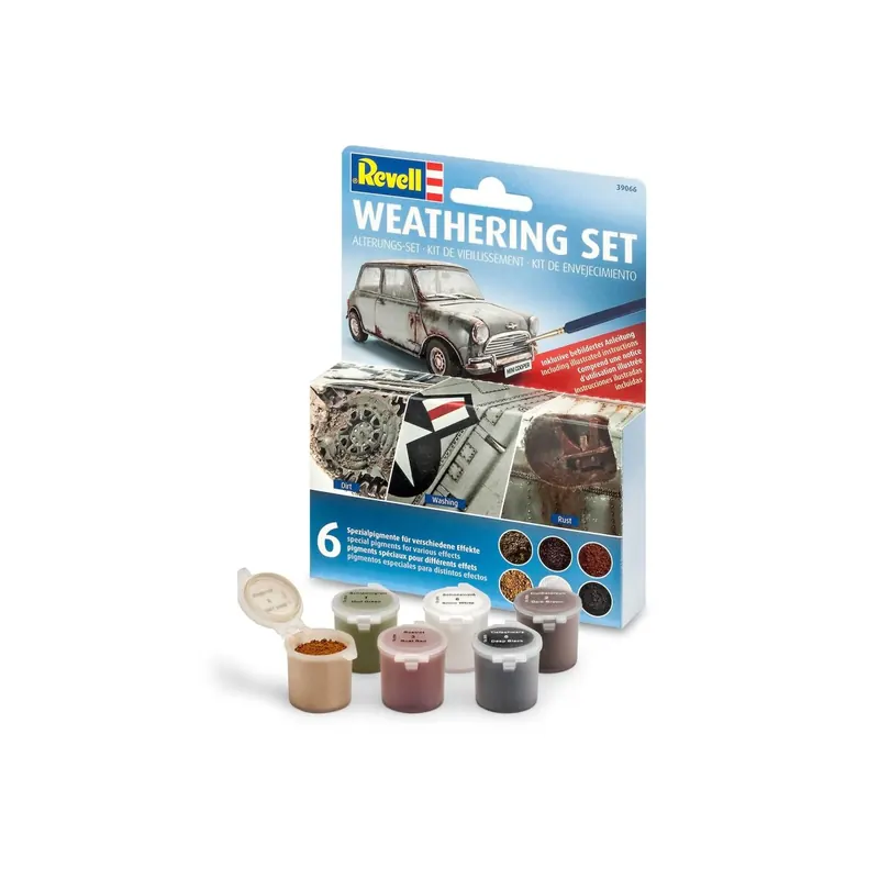 Weathering Set (6 Pigmente) Revell Set zur Alterung von Modellen