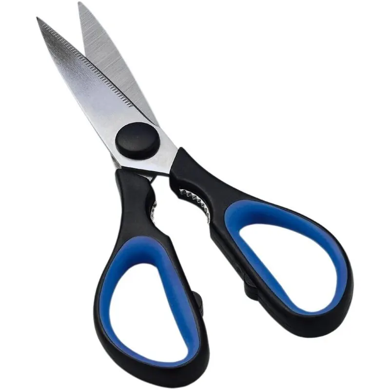 WEDO Premium Schere Soft-Cut schwarz-blau 21,5 cm