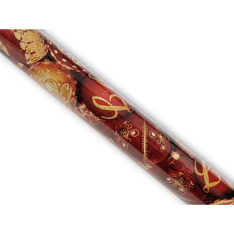 Weihnachten Geschenkpapier Christbaumkugeln, 0,7m x2 m, rot-gold, 1 Rolle
