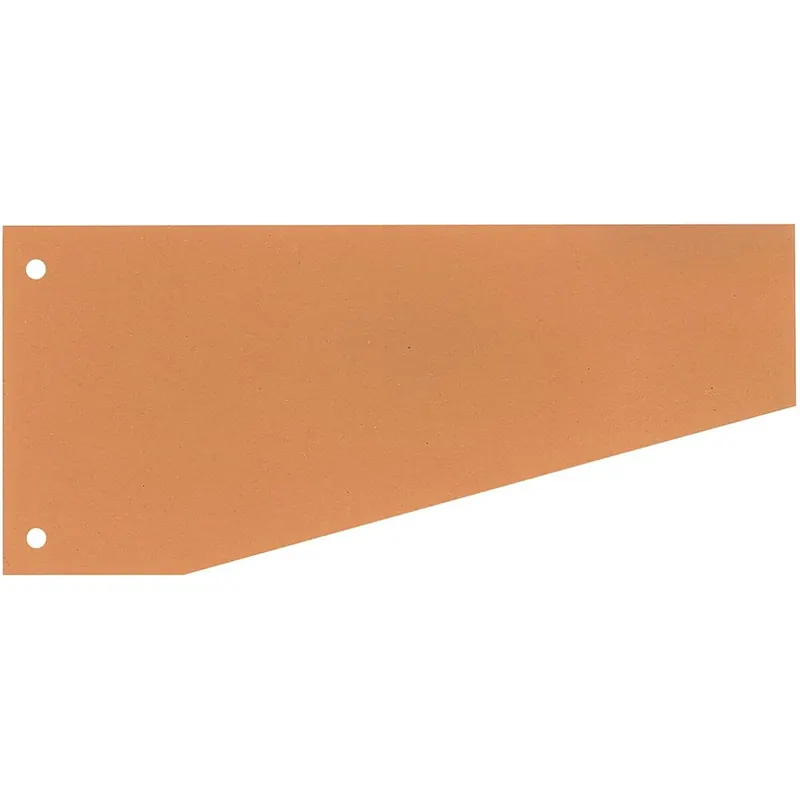 WEKRE 50506T Trennblätter, Farbregister, Aktenfahnen, Universalregister Trennstreifen 100 Stück orange