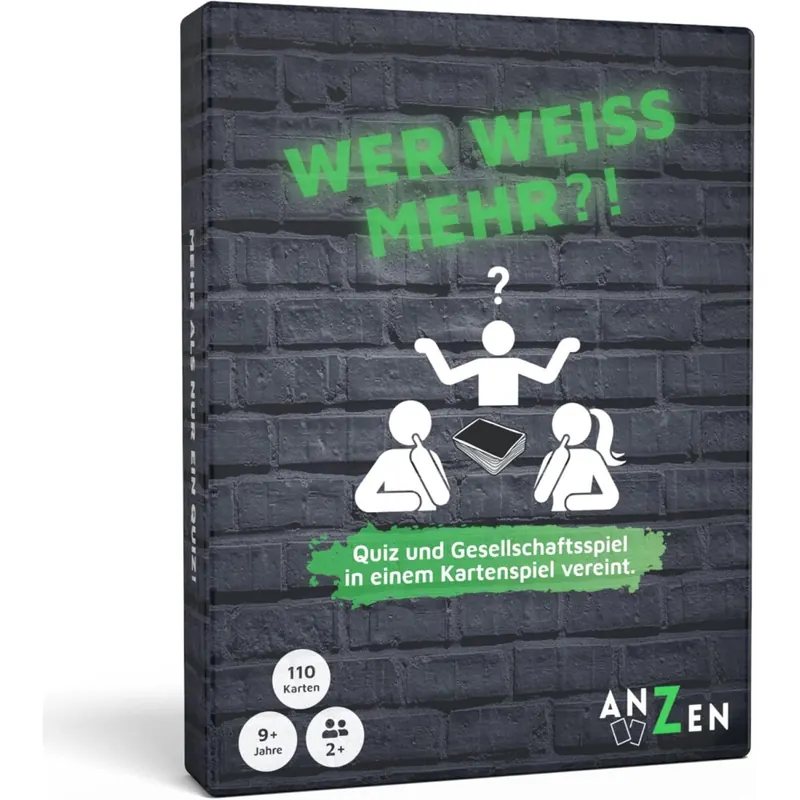 WER Weiss MEHR - Kartenspiel für Erwachsene und Kinder | Quiz-Spiel | Gesellschaftsspiel-e | Kartenquiz | Allgemeinwissen in 200+ Kategorien für Alleswisser & Besserwisser & Denkprofi | Wissensspiele