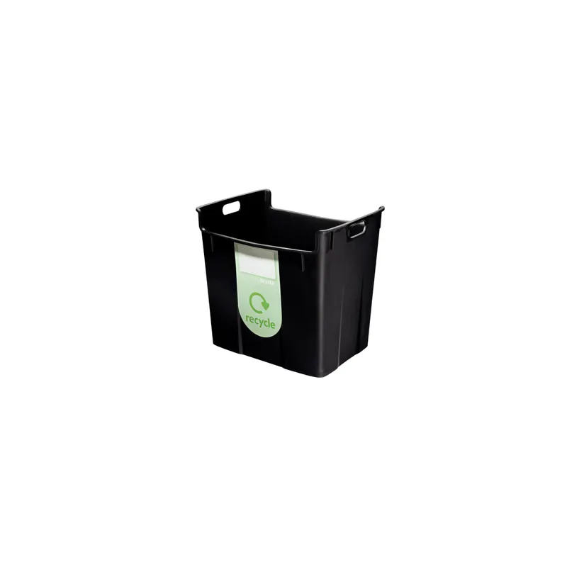 Wertstoffsammelbehälter Leitz 5209 - schwarz 40 Liter Recycelbares PP