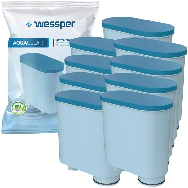 Wessper Wasserfilter kompatibel mit Philips AquaClean CA6903/10 CA6903/22 CA6903 Kalkfilter, Aqua Clean Filterpatrone für Saeco und Philips Kaffeevollautomaten, 9er Pack