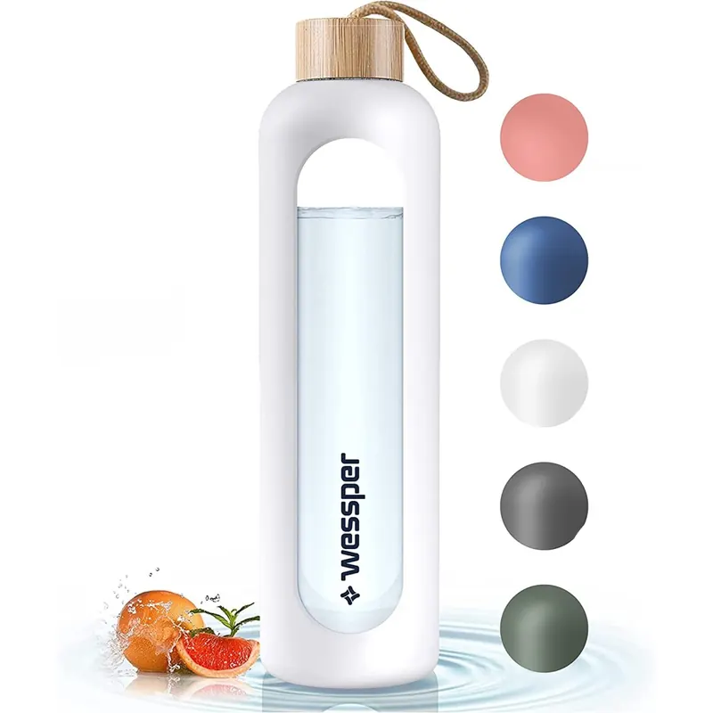 Wessper Wasserflasche aus Glas