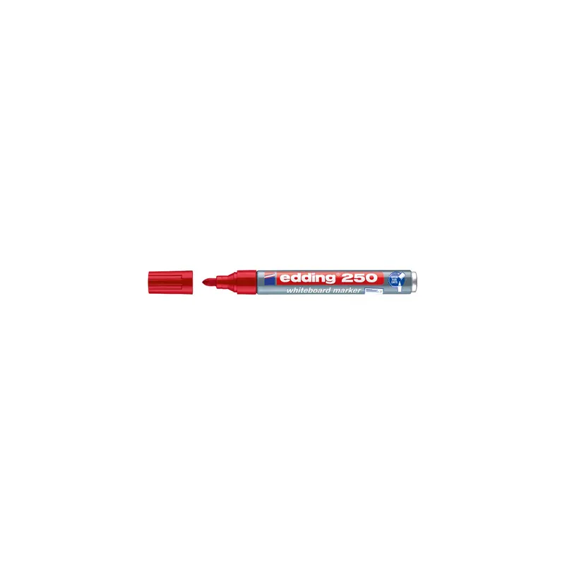 Whiteboardmarker edding 250 - rot 1,5-3 mm Rundspitze non-permanent nachfüllbar