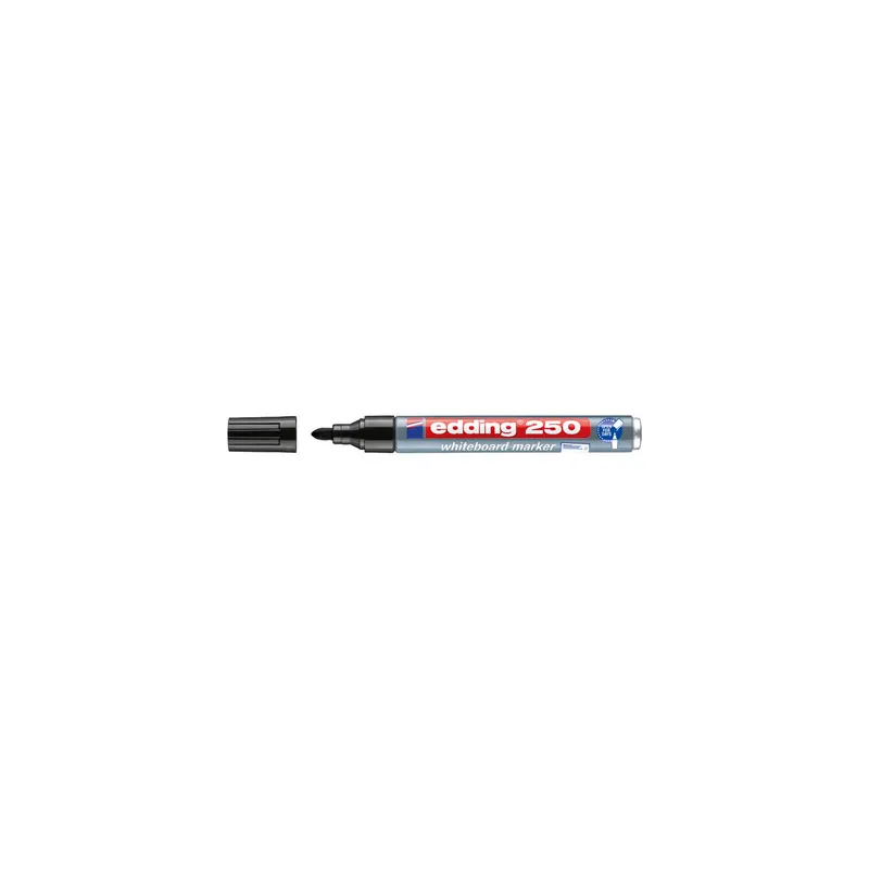 Whiteboardmarker edding 250 - schwarz 1,5-3 mm Rundspitze non-permanent nachfüllbar