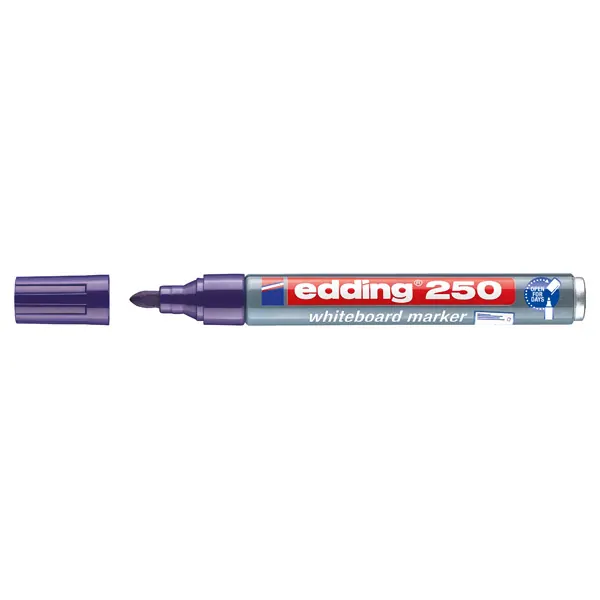 Whiteboardmarker edding 250 - violett 1,5-3 mm Rundspitze non-permanent nachfüllbar