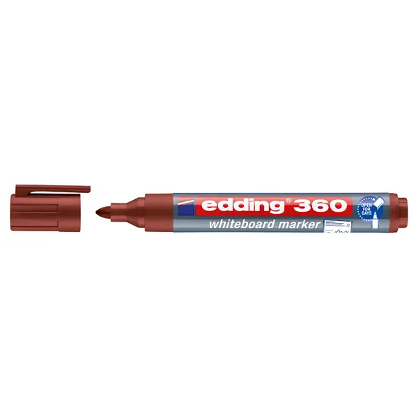 Whiteboardmarker edding 360 - braun 1,5-3 mm Rundspitze non-permanent nicht nachfüllbar