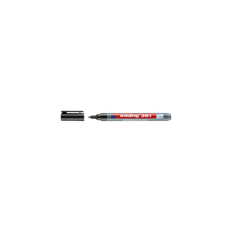 Whiteboardmarker edding 361 - schwarz 1 mm Rundspitze non-permanent nachfüllbar