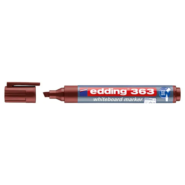 Whiteboardmarker edding 363 - braun 1-5 mm Keilspitze non-permanent nachfüllbar
