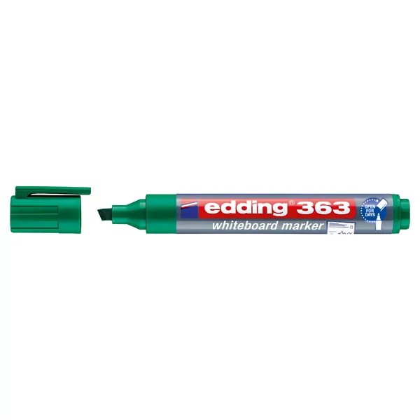 Whiteboardmarker edding 363 - grün 1-5 mm Keilspitze non-permanent nachfüllbar