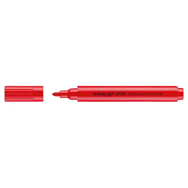 Whiteboardmarker edding 366 - rot 1 mm Rundspitze non-permanent nicht nachfüllbar