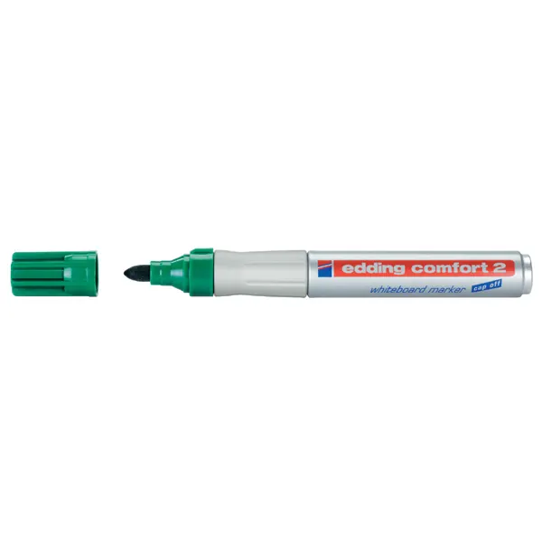 Whiteboardmarker edding comfort 2 C2 - grün 1,5-3 mm Rundspitze non-permanent nachfüllbar