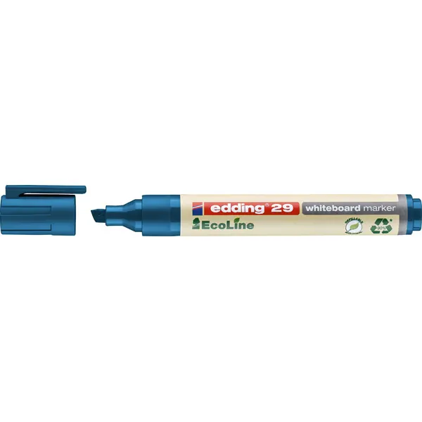 Whiteboardmarker edding EcoLine 29 - blau 1-5 mm Keilspitze non-permanent nachfüllbar